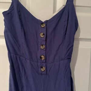 Lulu, linen jumpsuit, S, blue